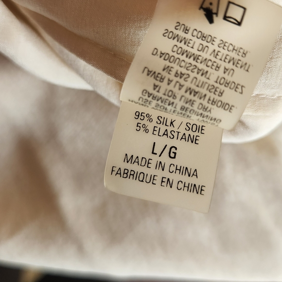 Elie Tahari Silk Spaghetti Strap Tank Top Cami Camisole Shell Blouse - Picture 7 of 9